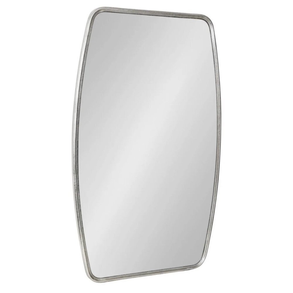Kate and Laurel Caskill Barrel-shaped Framed Wall Mirror - 20x32 - Silver